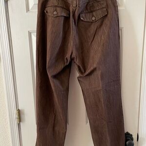 Women’s brown thick dress pants. Size 14 M.
